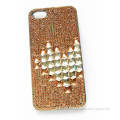 Twinkling Electroplated Rhinestone Chain Cover for iPhone (MB669)